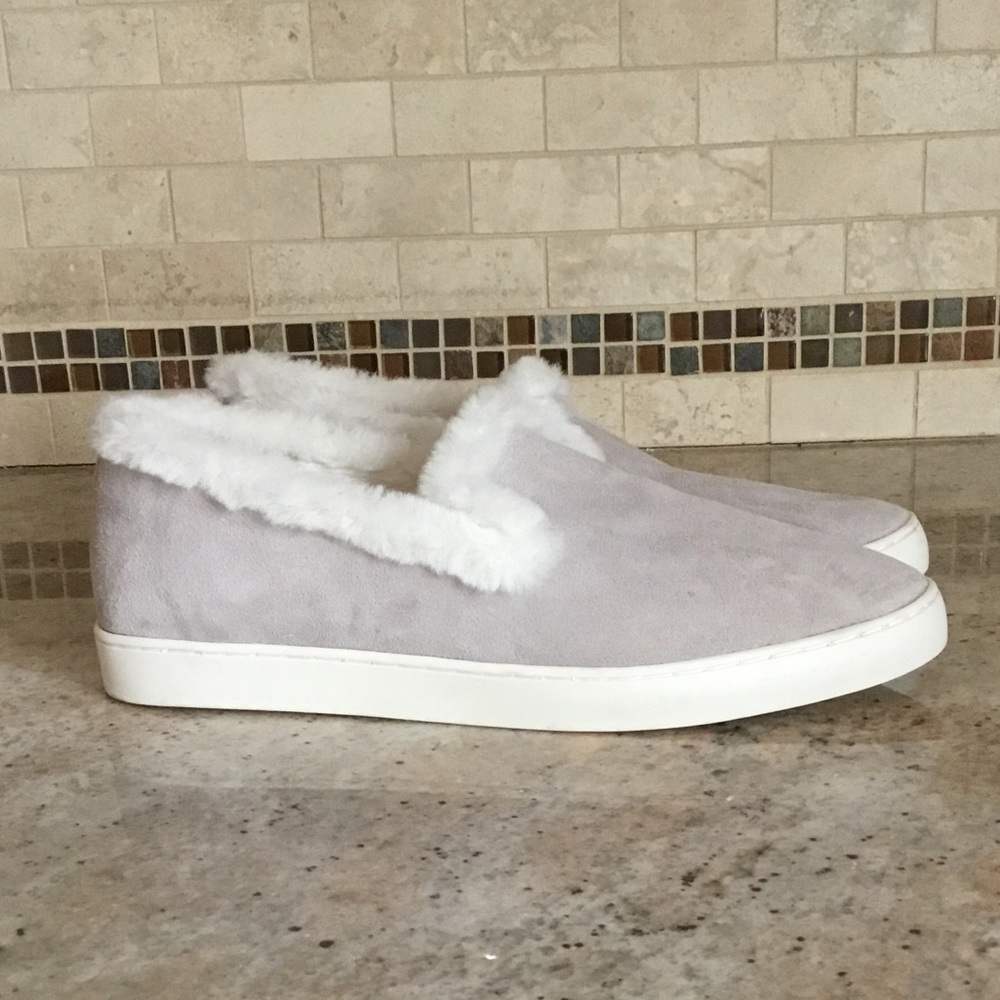 NEW Birdies The Swift Faux Fur Suede Hybrid Slip On Shoes Slippers